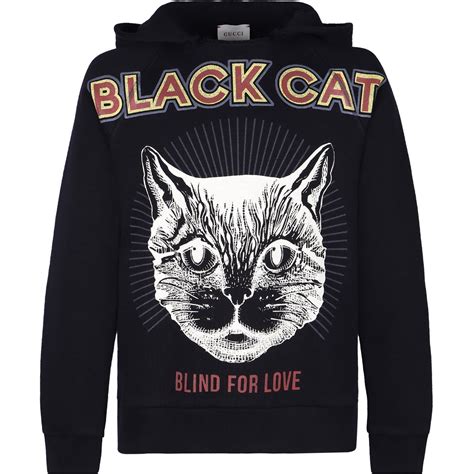 black kat hoodie gucci|saks gucci sweatshirt.